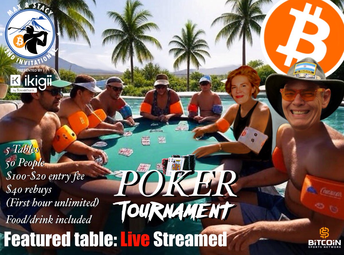 MaxAndStacyGolf's tweet image. It's official! The Max & Stacy Invitational will host a poker tournament as part of the entertainment on Friday evening Jan 9th, 2026! Tickets coming soon. @maxkeiser @stacyherbert