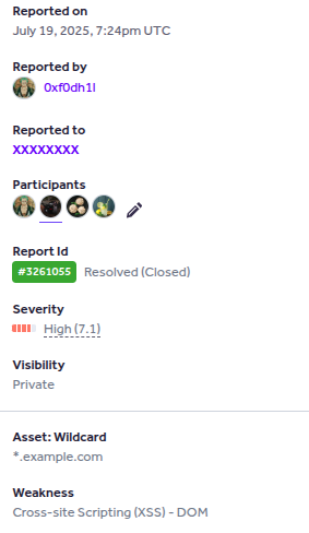 After 2.5 years of CTFs,this was my first month in bug bounty and Al hamdulilah I got this great result

Big thanks to my friend <a href="/bm00__/">bm00_</a> for the amazing collaboration Couldn't have done it without you

Full writeup: fodhil-ben.github.io/f0dh1l/

#BugBounty #XSS #HackerOne #FirstTweet