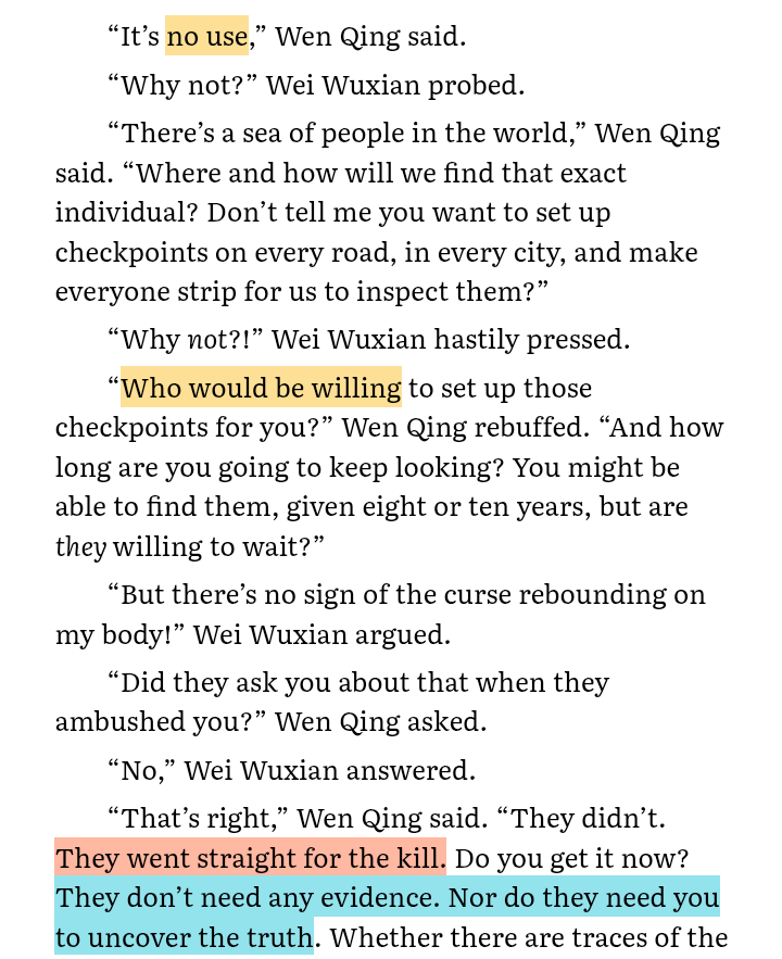3lutz3toeloop's tweet image. i have to wonder if thoughts like this ran through wq's mind in the waning days of the war. could she get out of this alive, maybe try currying favor with the sunshot campaign? would there even be any point in trying?