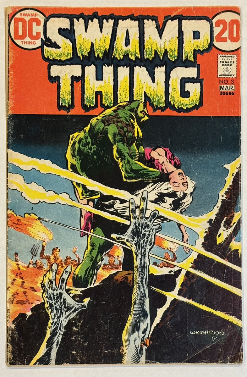 oldarmycomicfan's tweet image. Swamp Thing #3 (1973)
My Bernie Wrightson Swamp Thing journey has probably realistically come to a close. The only one left is House of Secrets #92 and Swamp Thing #1, both outside my price range.
