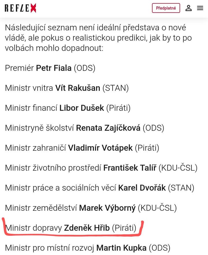 econcz's tweet image. Nasledujici vlada CR.
Podle Reflexu.

Tesite se?