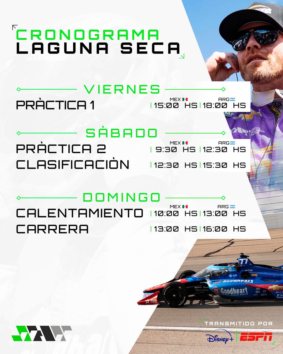 jhr_esp_'s tweet image. Semana de carrera en Laguna Seca 🇺🇸
Llegamos a uno de los escenarios más icónicos del calendario, listos para encarar un nuevo desafío. 
@ConorDaly22 y @sting_ray_robb están listos para dejar todo en pista 💪🏼
Vamos, JHR 💚🖤
#INDYCAR #JavaHouseGP