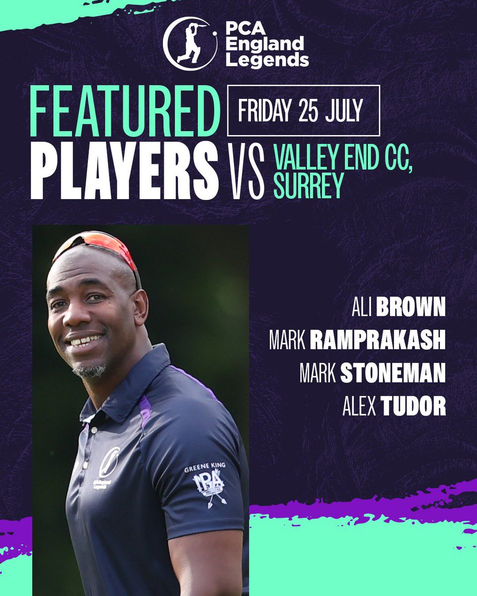 PCA's tweet image. We can't wait to take part in our first tournament of the season tomorrow 🙌
Four PCA England Legends representatives will visit @ValleyendCc for what promises to be a brilliant day 🏏