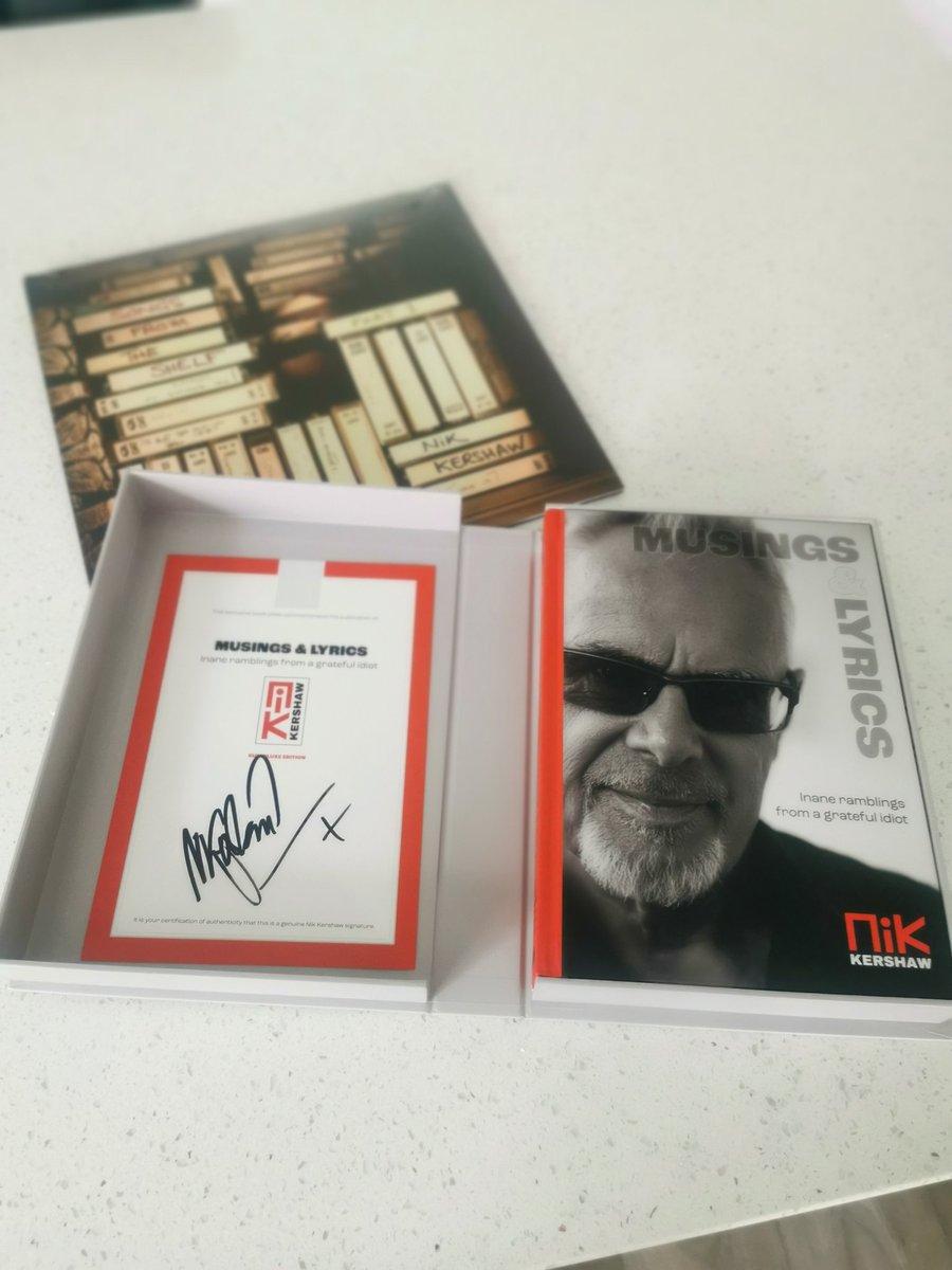 EnrightNick's tweet photo. @NikKershaw @NikKershaw_HQ it's arrived... Time for a visual and audible treat, now I just need a holiday to get stuck in 😎 https://t.co/D4hNeygPTh