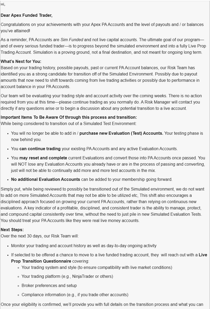 Zaeem (@zaeemtrades) on Twitter photo 3rd email going out today to see if <a href="/ApexTradeFund/">ApexTraderFunding</a> can lift the eval ban.
The love and hate relationship continues
$NQ $ES 3rd email going out today to see if <a href="/ApexTradeFund/">ApexTraderFunding</a> can lift the eval ban.
The love and hate relationship continues
$NQ $ES