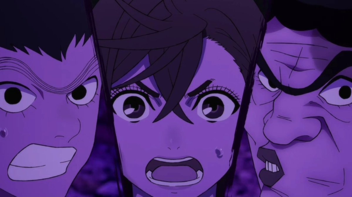 ShadzMangaOnly's tweet image. The top threat whenever he's released lol. They didn't even need to communicate. All 3 knew it was now a 3v1 if they were to survive..
Indirectly let's you know just how op Okarun could be too..
#DanDaDan #DanDaDanAnime