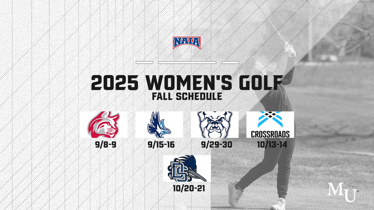 The <a href="/MarianUnivWGolf/">Marian University Women's Golf - Indianapolis</a> squad had a historic 2024-25, and they're looking to do even more in 2025-26!

Take a look how the Knights will start out their season with their 2025 fall slate!
📅: muknights.com/sports/womens-…