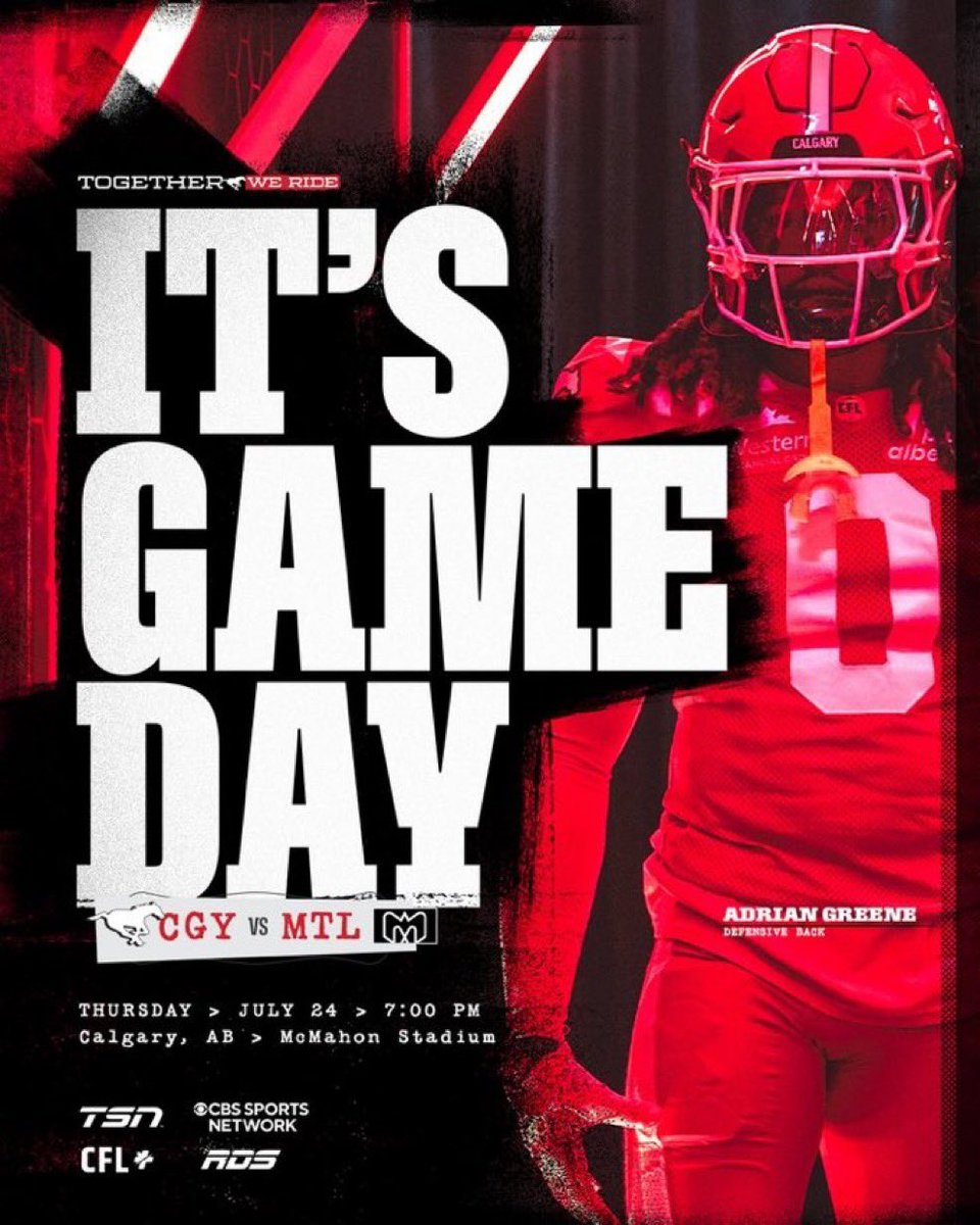 MRittCGS's tweet image. Game Day ➡️ Best Day of The Week!
✅ @calstampeders
#TogetherWeRide