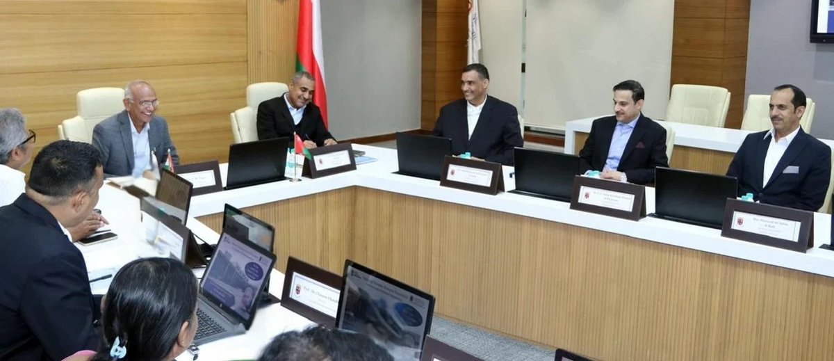 NFSU_Official's tweet image. A four-member delegation from the Royal Oman Police, led by Col Nasser Ali Ahmed Al Hooti, visited NFSU, Gandhinagar on 24th July 2025. The delegation discussed in detail the areas of potential collaboration with Dr J.M. Vyas, Vice Chancellor of #NFSU.

#Visit #RoyalOmanPolice