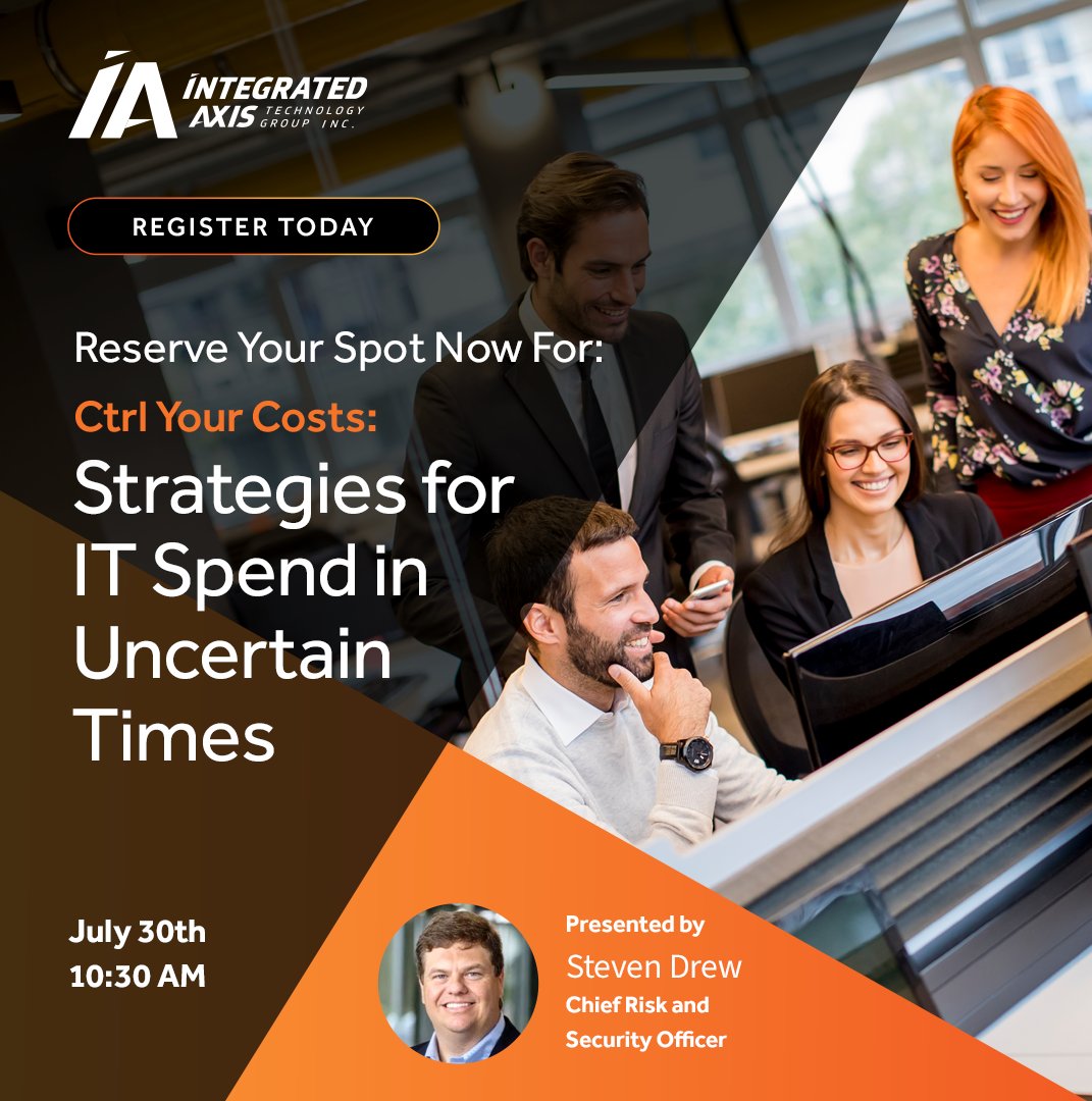 IntegratedAxis's tweet photo. IT spending is broken in law, CPA, and professional services firms. Join us July 30th for our live event, Ctrl Your Costs, and get the full IT Money Pit report with audit results from real firms. Sign up today: https://t.co/rwOYX3kIbc https://t.co/4q8mEuWD2D
