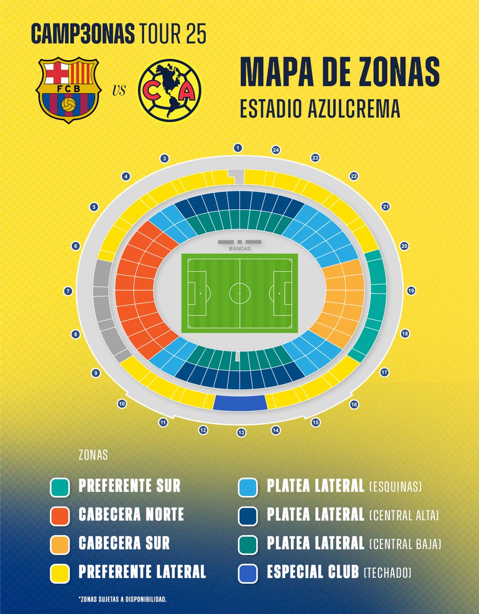 Club América Femenil (@americafemenil) on Twitter photo ¡Que nadie falte a nuestro gran partido! 👊
AMISTOSO ⚔️ <a href="/FCBfemeni/">FC Barcelona Femení</a> vs. América
💳 Preventa Azulcrema: 24 y 25 de julio.
🎟️ Venta general: a partir del viernes 25, desde las 15:00 horas. ¡Que nadie falte a nuestro gran partido! 👊
AMISTOSO ⚔️ <a href="/FCBfemeni/">FC Barcelona Femení</a> vs. América
💳 Preventa Azulcrema: 24 y 25 de julio.
🎟️ Venta general: a partir del viernes 25, desde las 15:00 horas.