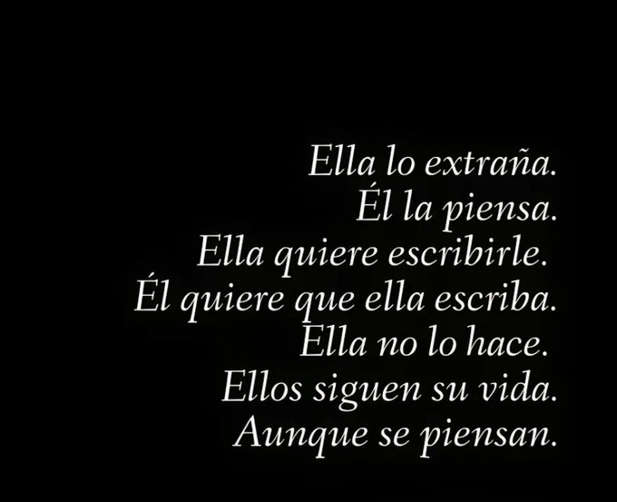 Aunque se piensan 🖤
