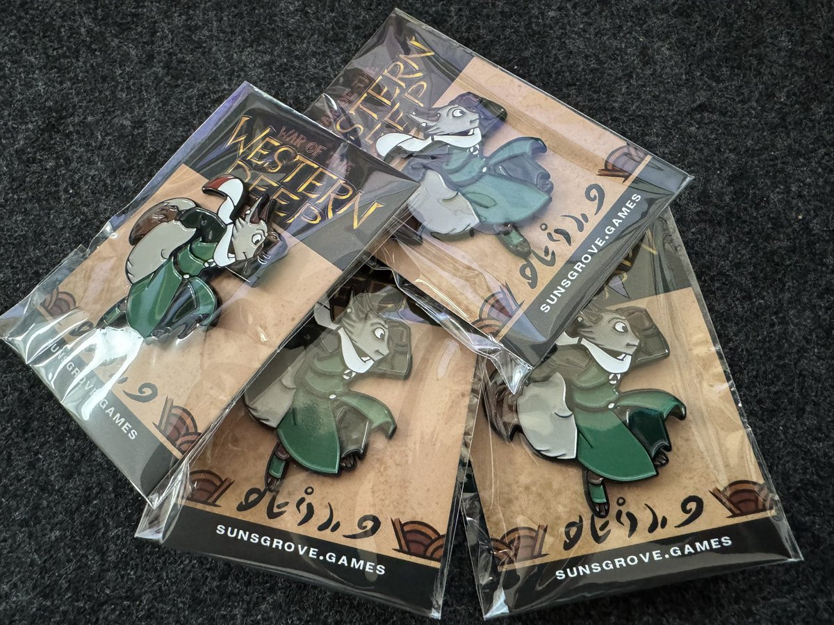 With Mirren joining our grand cast of Western Deep protagonists, it seemed only fair that she get her own enamel pin!

Visit us at PAX West next month at Booth 662 for a chance to get your hands on one!