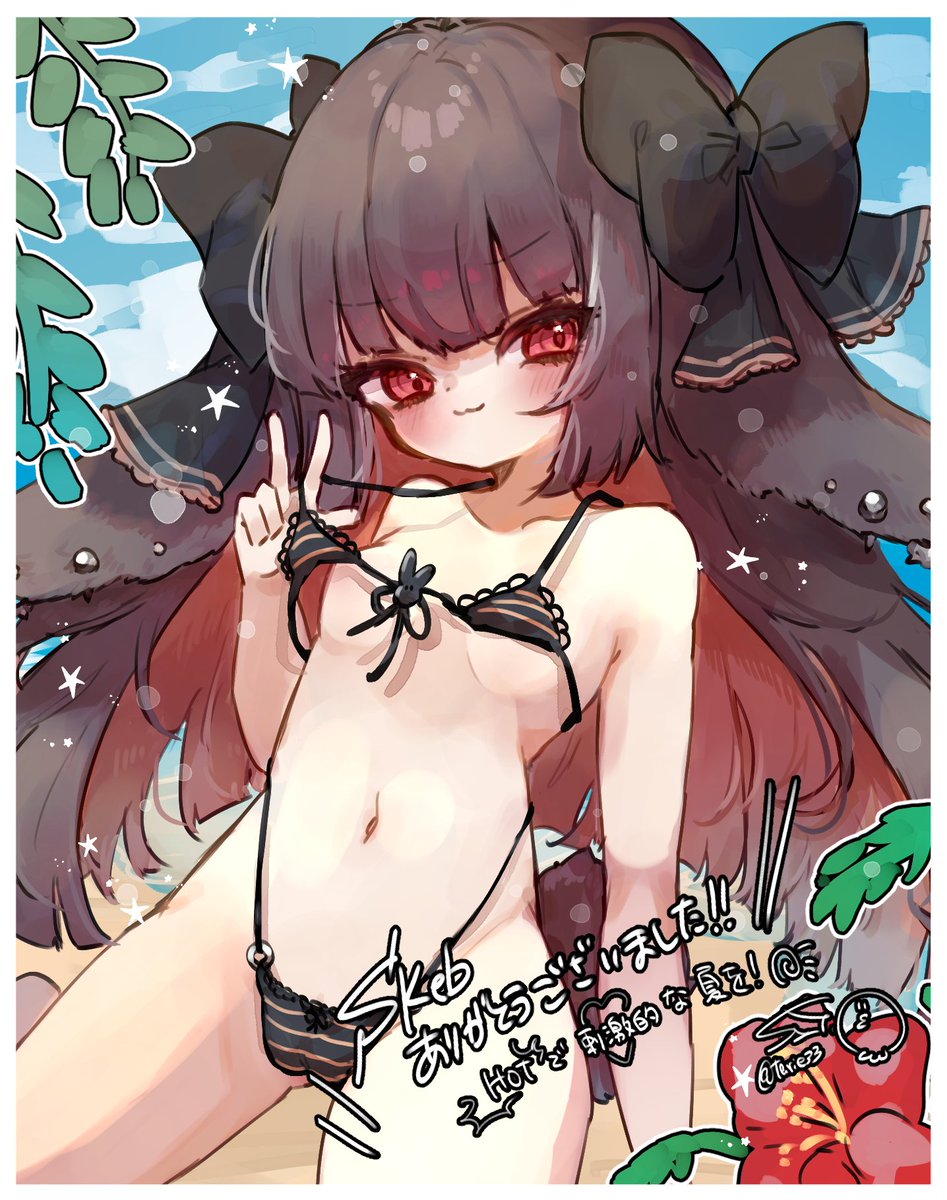 tarie33's tweet image. Skeb納品致しました!!!
マロンマロンちゃんに着てほしい水着を着てみて頂いちゃいました🙏🙏🙏💕挑発的なお顔が好きすぎたので……ヘヘ……❣️リクエストありがとうございました〜〜〜!!!✨✨
skeb.jp/@tarie33/works… #Skeb #Commission