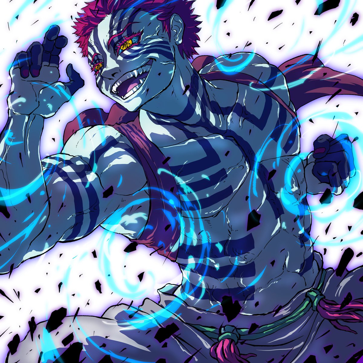 3ch_graphics's tweet image. #DemonSlayer #Akaza 
#kimetsunoyaiba