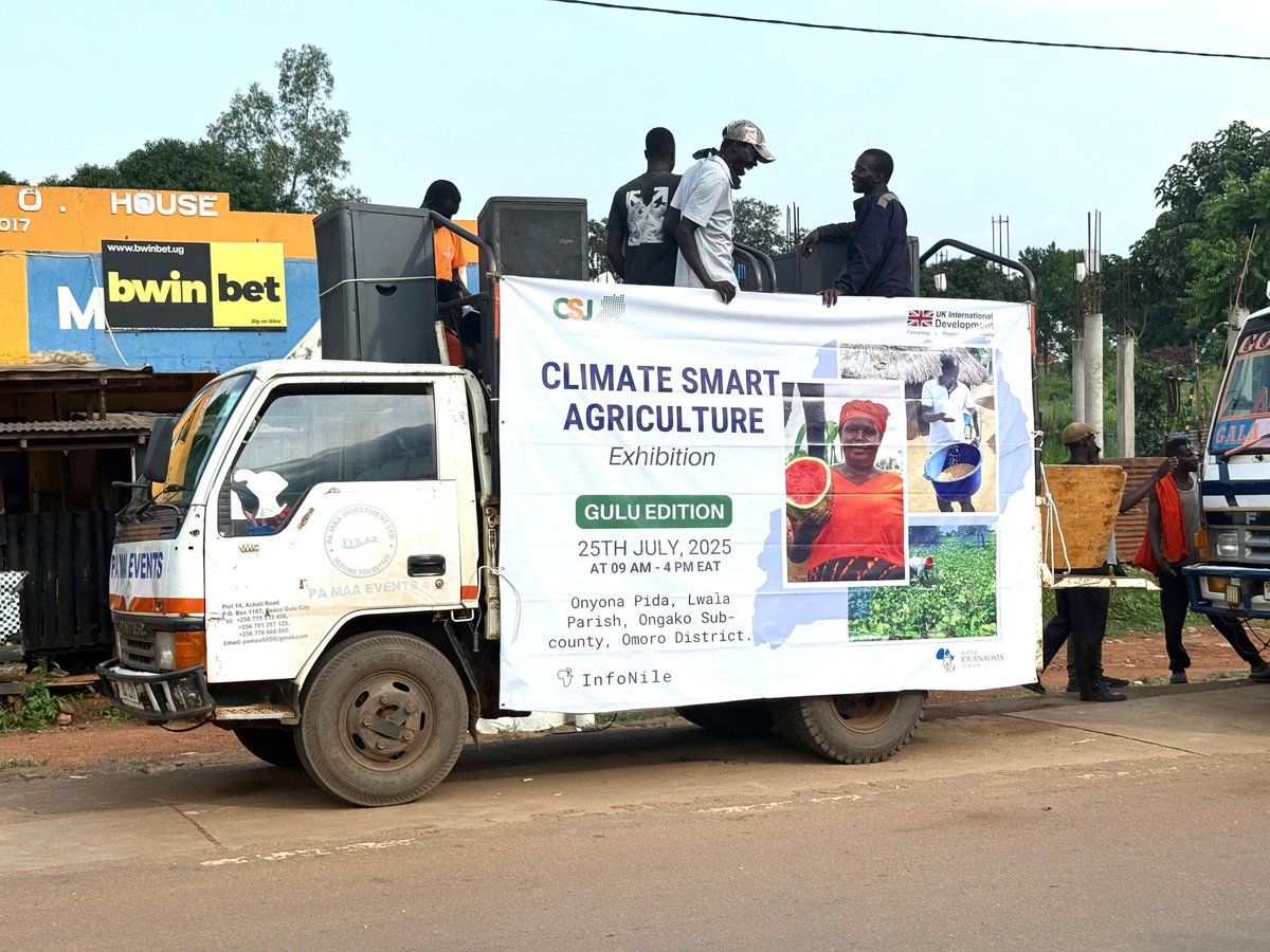 PRwoth's tweet image. All is set for tomorrow!!!
Bridging the climate information gap in Uganda's agriculture sector! @infoNILE, in partnership with @csjuganda, presents the "Climate Smart Agriculture Exhibition”
We shall also have the @IMChallengeug team on ground with an audio-visual drama on CSA