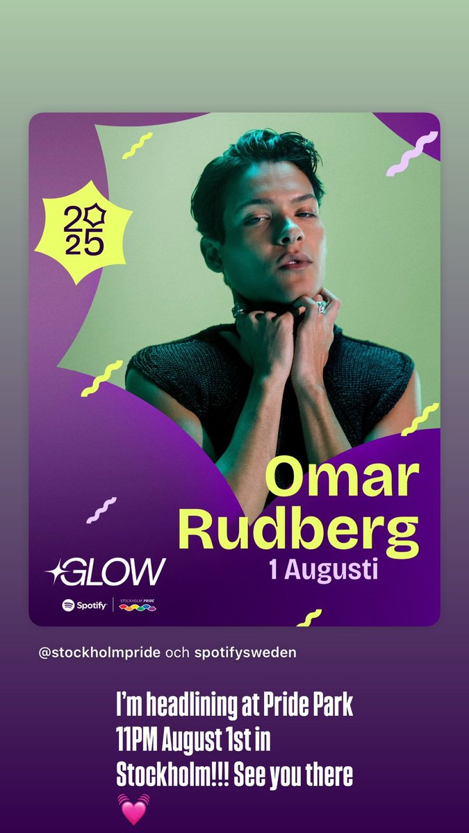 New IG story officialomar 🥰🏳️‍🌈
#omarrudberg