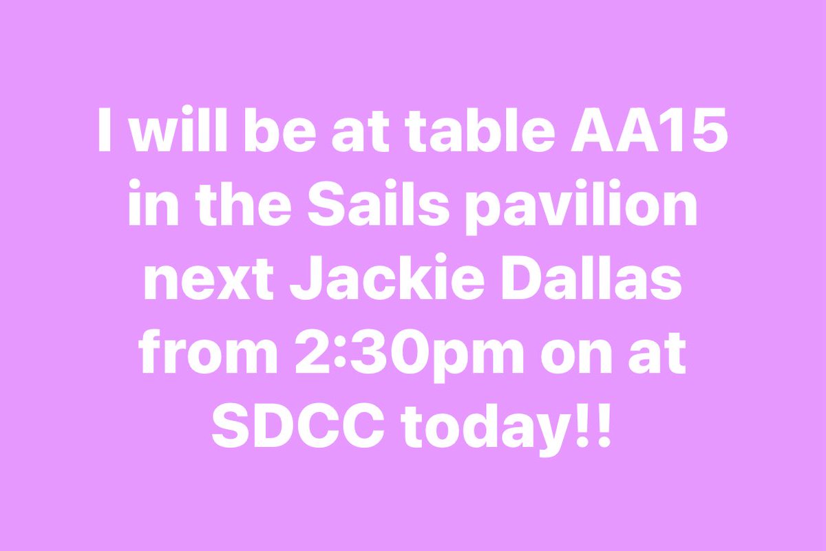 Come hang with me today at SDCC