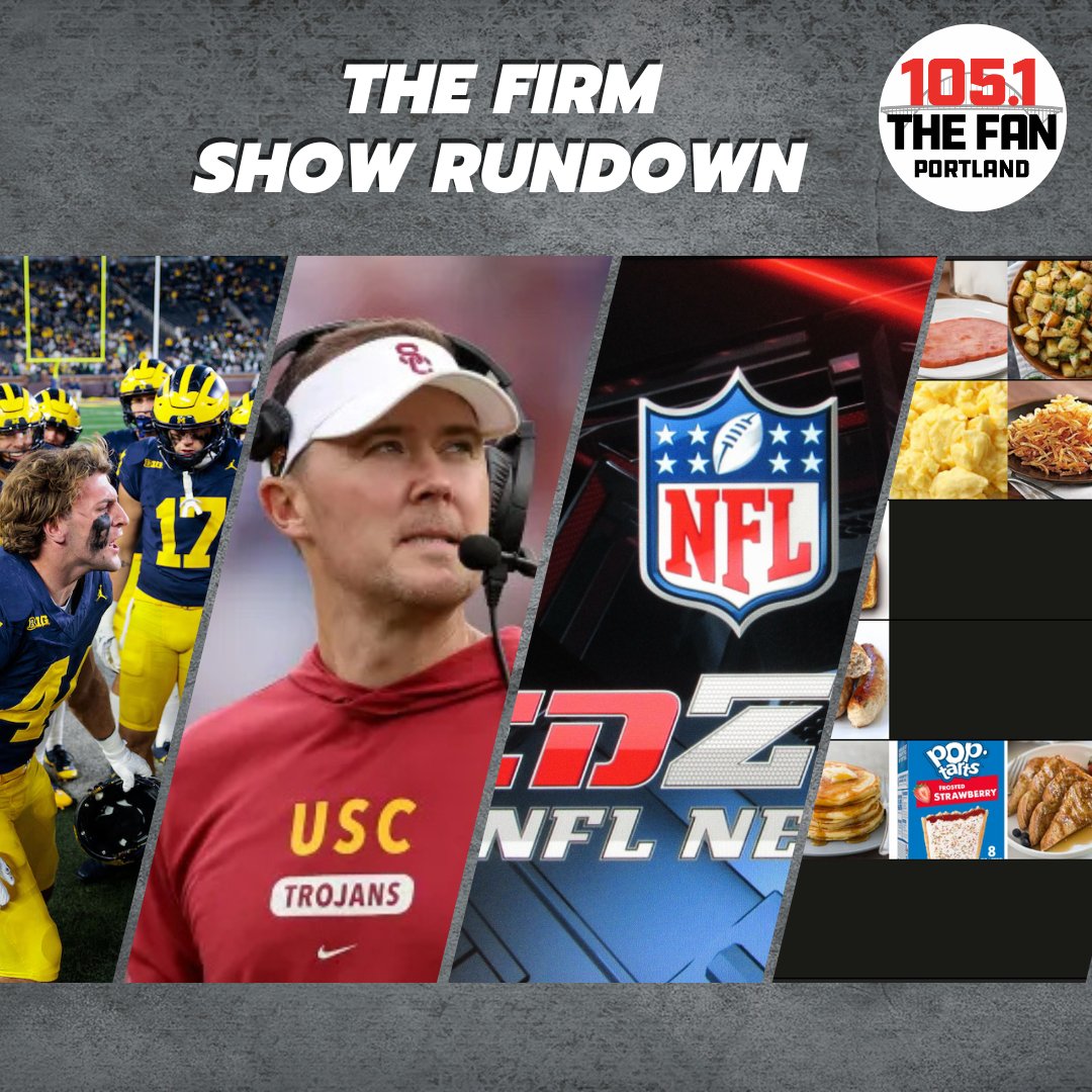 HarrisAndMarang's tweet image. On today's show w/ @DannyMarang & Patrick Harris
🔘Michigan going forward
🔘Pressure on Riley at USC?
🔘ESPN to take over Redzone?
🔘The return of Tiersday!
...and more - live on @1051TheFan now!
