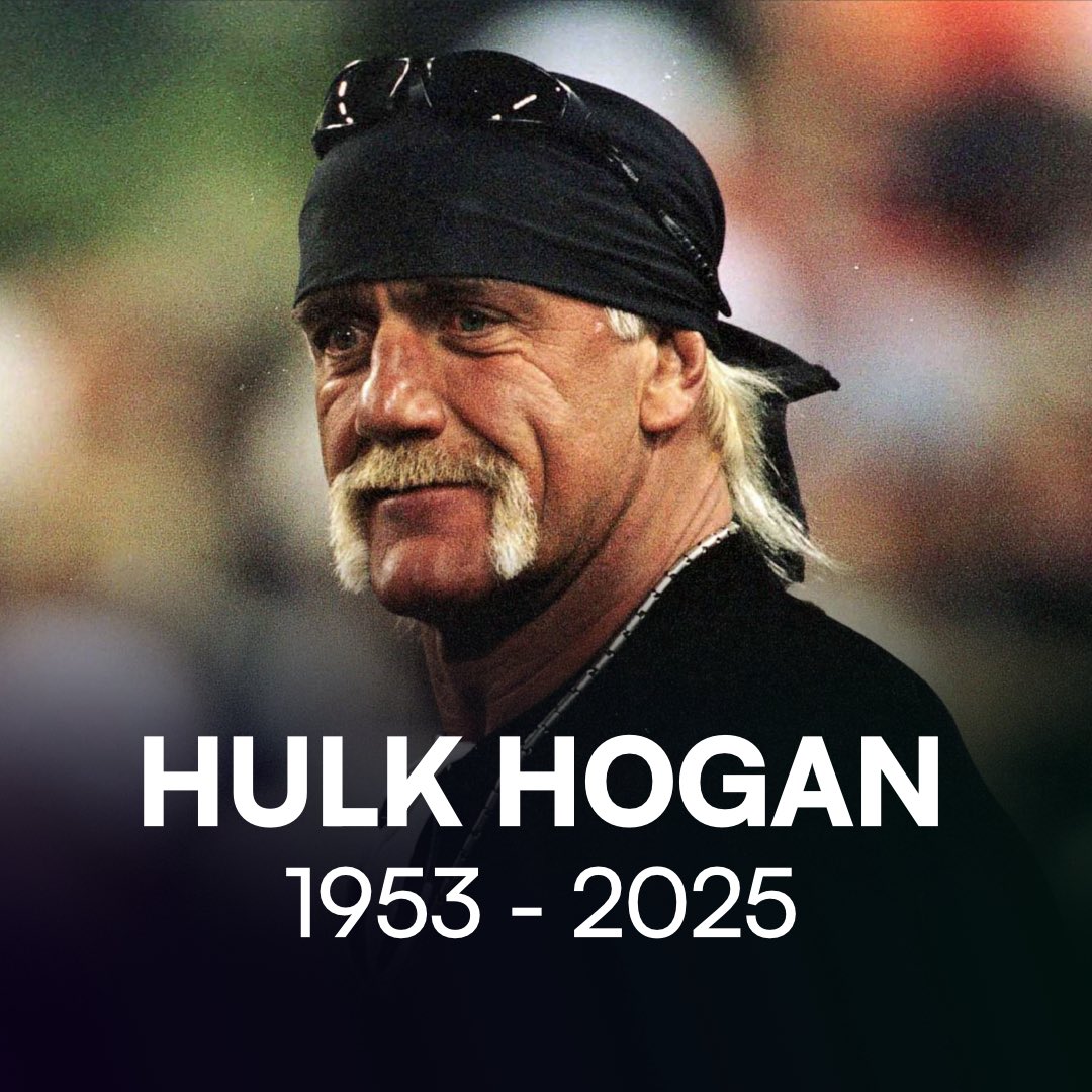 DivvyBet's tweet image. Wrestling legend Hulk Hogan, dies aged 71. RIP