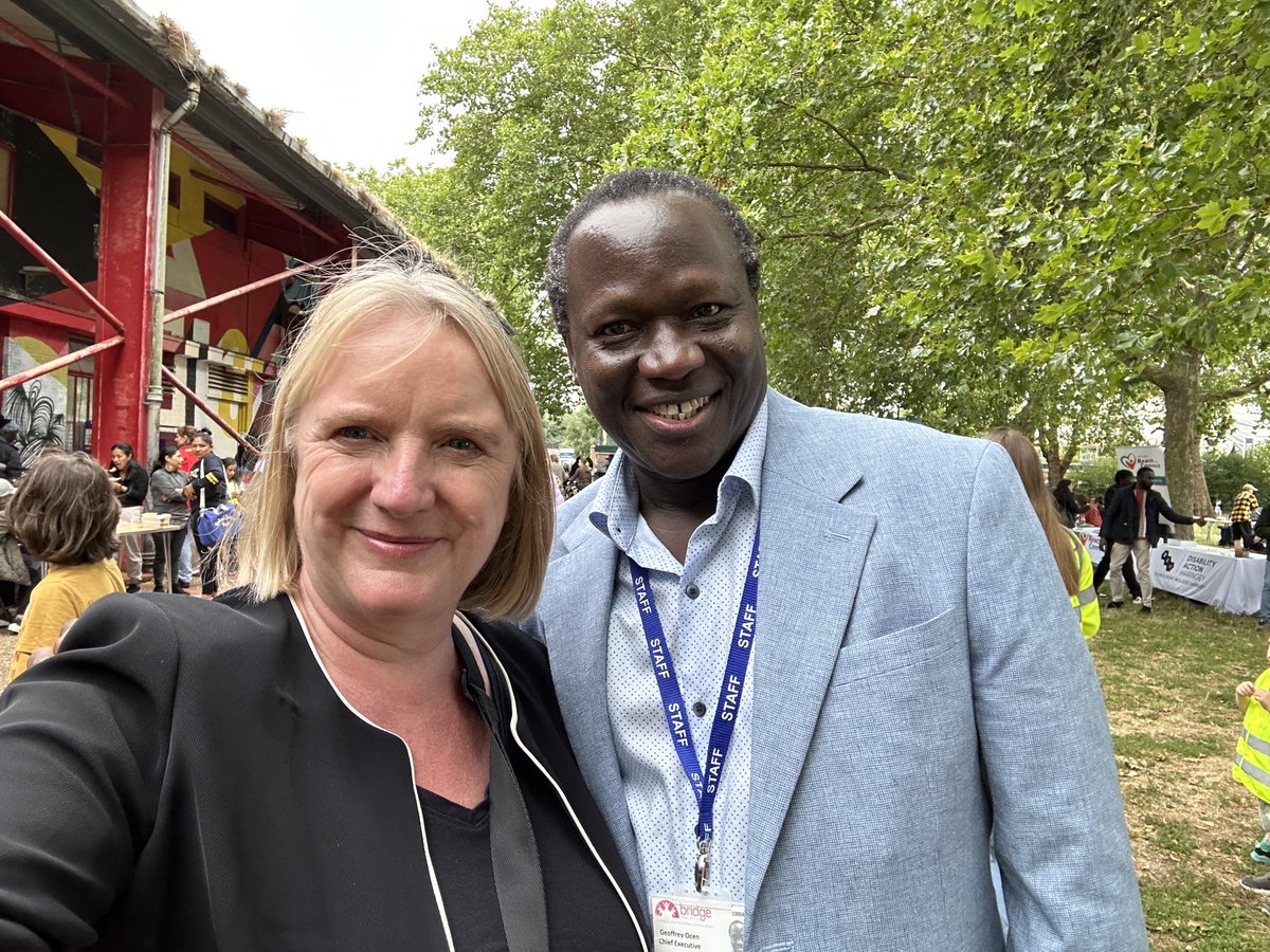 JoanneMcCartney's tweet image. Good to visit and celebrate 15 years of the Bridge Renewal Trust in Chestnuts Park, Tottenham today and to say thank you for all the work they do in and with the local community to make a thriving #Haringey!