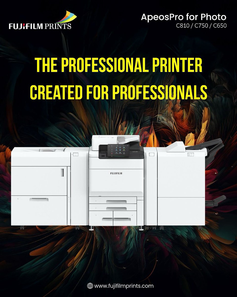fujifilmprints1's tweet image. Fujifilm ApeosPro, the Printer loved by Professionals delivers big on profits too!

#FujifilmPrinters #ApeosPro
#ProfessionalPrinter
#HighQualityPrints #PrintBusiness #DigitalPrinting #PrintSolutions #OfficePrinter #PrintProfessionals
#ProfitWithPrint