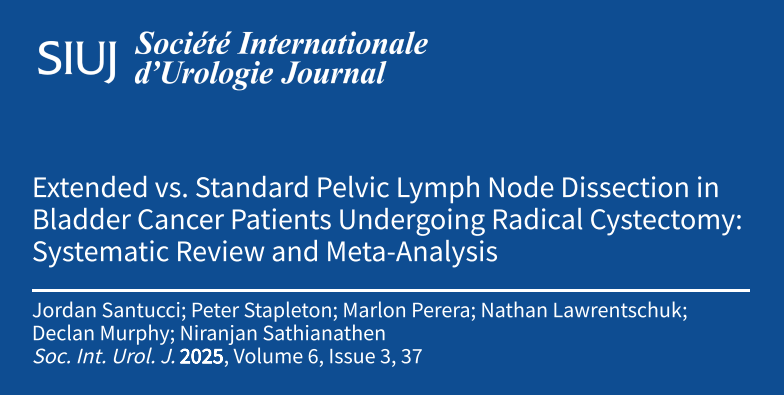 Société Internationale d'Urologie Journal (@siu_journal) on Twitter photo In this systematic review, the authors assess the impact of extended #pelvic #lymphadenectomy vs. standard pelvic lymphadenectomy in #bladder #cancer patients undergoing #radical #cystectomy.
🔗to Full Article: mdpi.com/3347750
📜Latest Issue: mdpi.com/2563-6499/6/3 In this systematic review, the authors assess the impact of extended #pelvic #lymphadenectomy vs. standard pelvic lymphadenectomy in #bladder #cancer patients undergoing #radical #cystectomy.
🔗to Full Article: mdpi.com/3347750
📜Latest Issue: mdpi.com/2563-6499/6/3