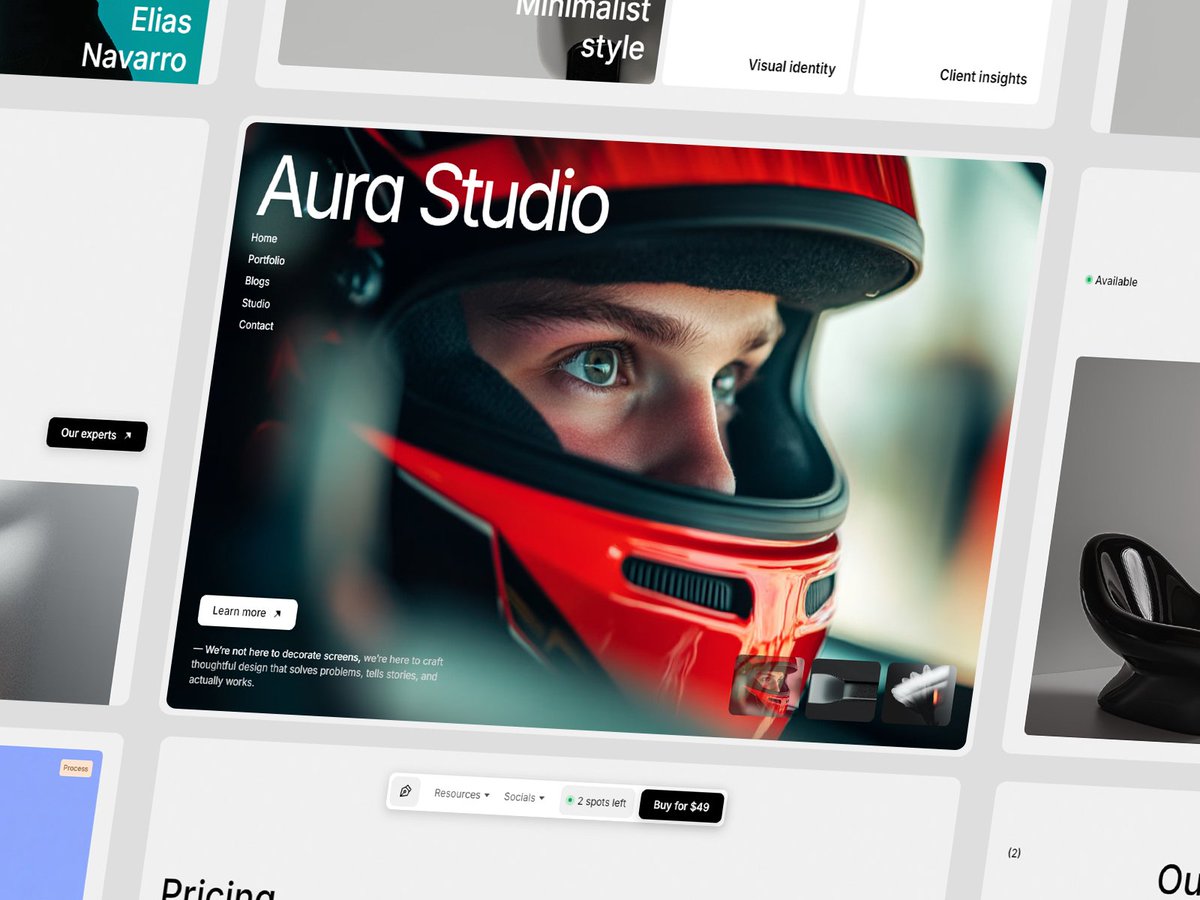 AmarKZR's tweet image. The feedback from @Framer reviewers adds that final layer of polish to your template 🙌
What do you guys think about this thumbnail for the upcoming template 👀