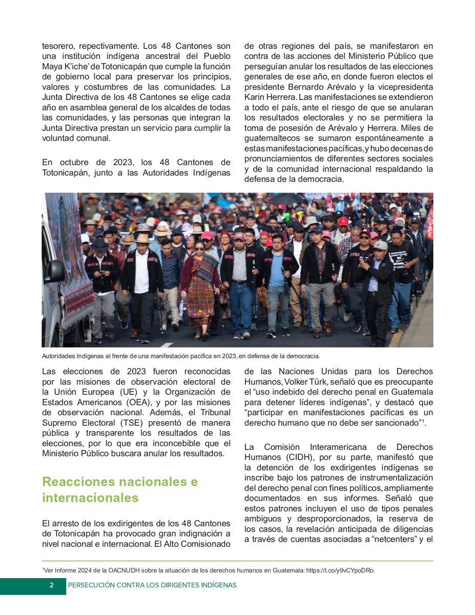 EObservadorGT's tweet image. #Compartimos boletín de @ImpunityWatchGt sobre Persecución contra los dirigentes indígenas Luis Pacheco y Héctos Chaclán