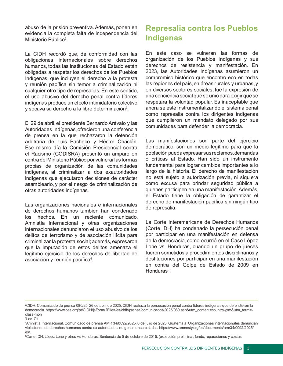 EObservadorGT's tweet image. #Compartimos boletín de @ImpunityWatchGt sobre Persecución contra los dirigentes indígenas Luis Pacheco y Héctos Chaclán