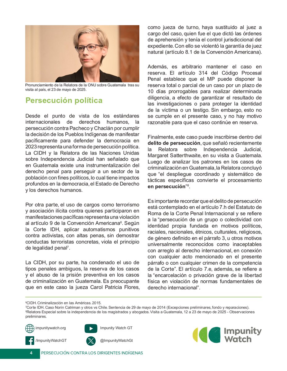 EObservadorGT's tweet image. #Compartimos boletín de @ImpunityWatchGt sobre Persecución contra los dirigentes indígenas Luis Pacheco y Héctos Chaclán