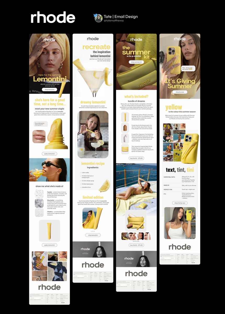 tatematthewss's tweet image. Got inspired by Rhode’s latest drop 🍋