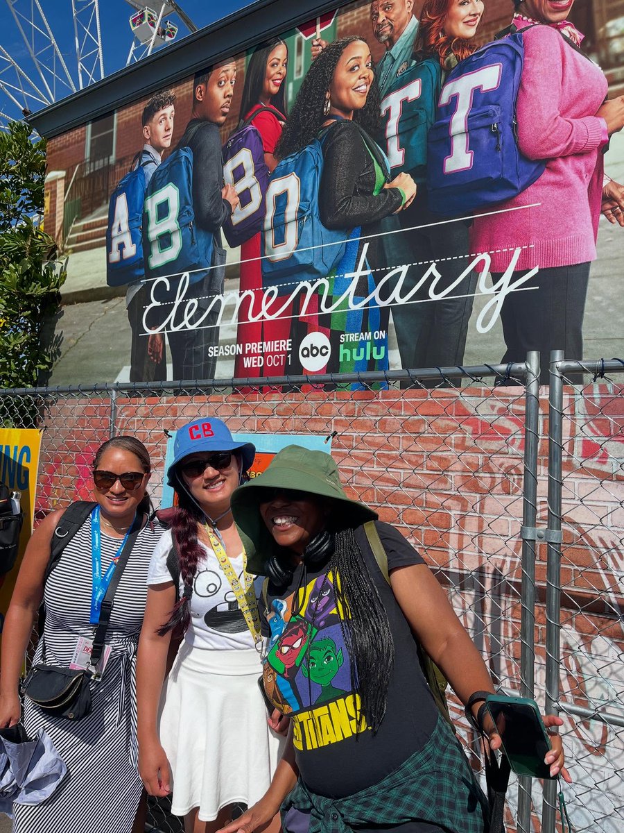 AbbottElemABC's tweet image. Class is out, but the block party is in session 🍎✨ #AbbottElementary is bringing the fun to San Diego Comic-Con through Sunday! #AbbottBlockParty