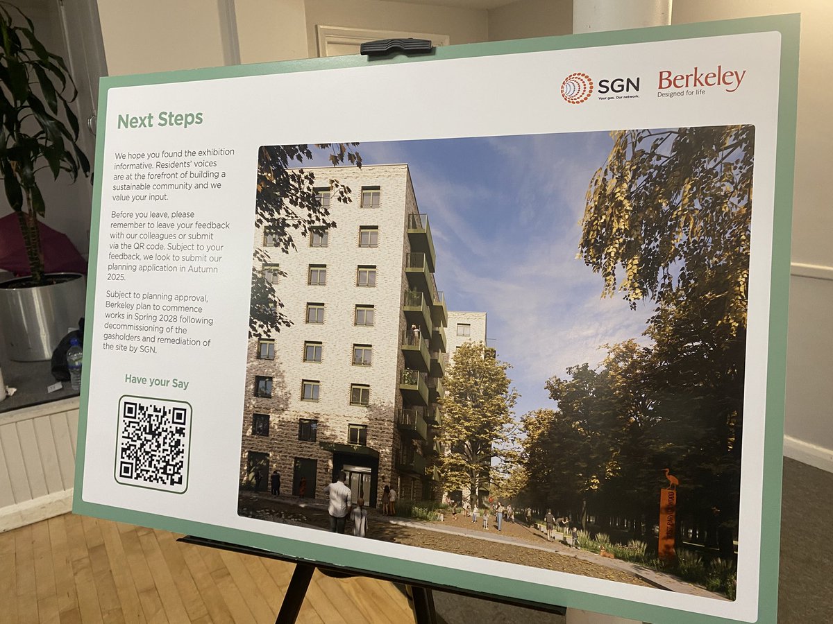 Important resident meeting today about the Motspur Park Gas Holders development. We raised many concerns including access to the park, security and the height of the buildings.