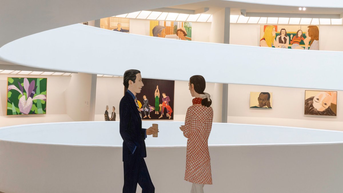 Guggenheim's tweet image. 🎉 Happy birthday to Alex Katz! 🎂
From subway sketches in the ’40s to monumental landscapes in the 2020s, Katz has spent over eight decades capturing the immediacy of life with unmistakable style. His bold, pared-down portraits and luminous scenes have become icons of…