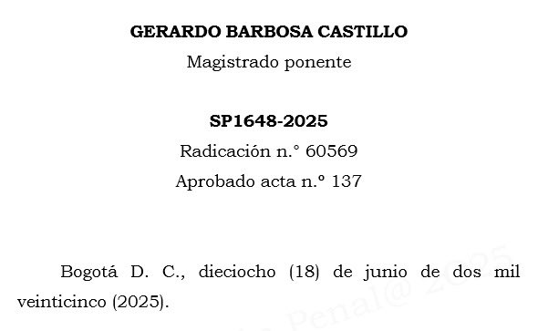 📌 ¿Puede una condena penal basarse solo en prueba indiciaria?

La Corte Suprema de Justicia, en la reciente sentencia SP1648-2025, responde con claridad: sí, siempre que los indicios sean suficientes, coherentes y razonables.
