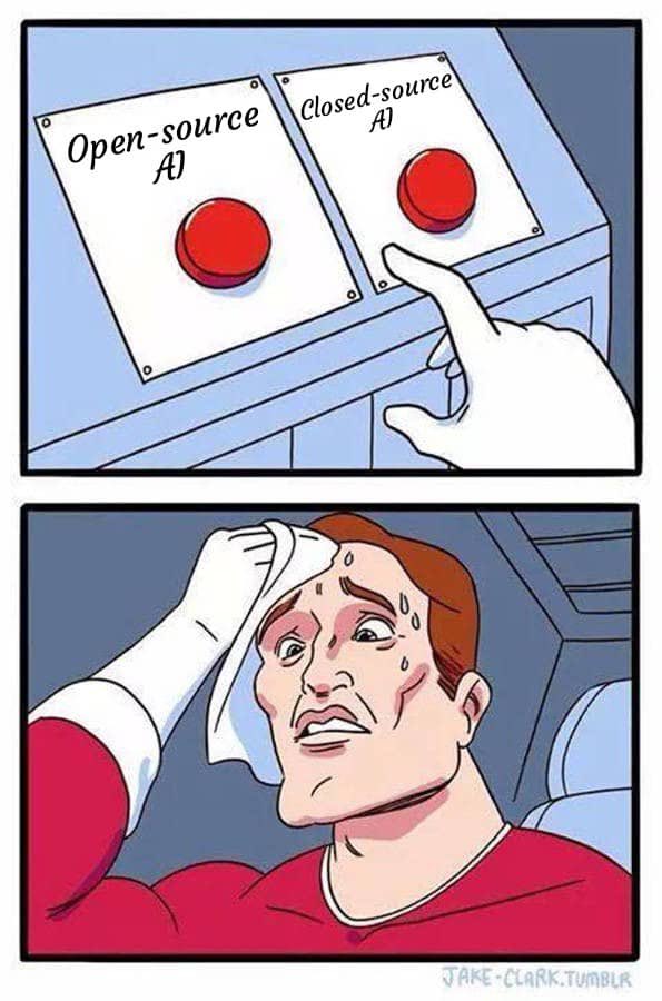 affanyjoe's tweet image. Sweating on an obvious choice?
Well, not everyone is on board yet but Open-source AI will definitely rule.
It’s already game on, with @SentientAGI leading the pack!