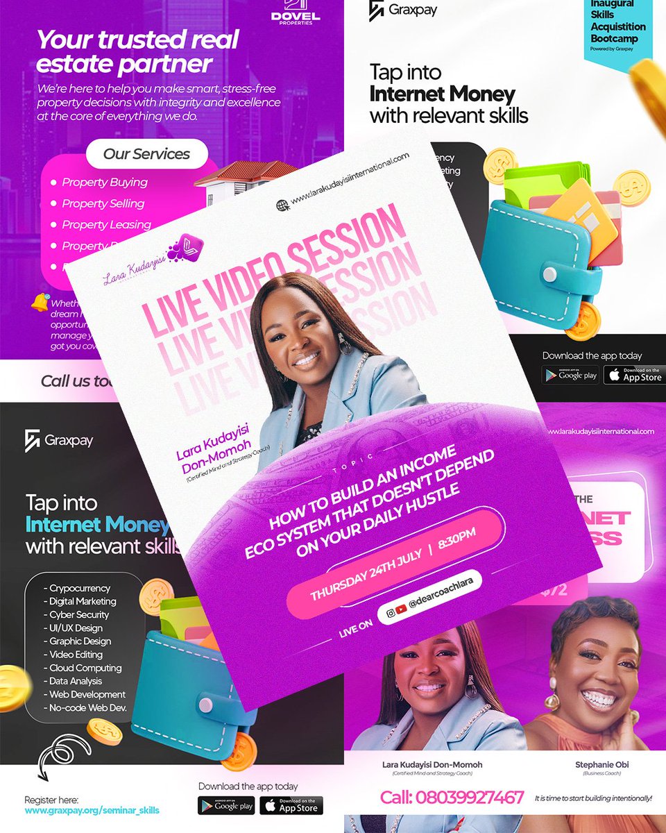 the_ola_sam's tweet image. Your audience needs to see visuals that hold their attention before they can think of patronizing your business.

Human attention span is short so you have to make the best use of the first 5 seconds to pass your message.