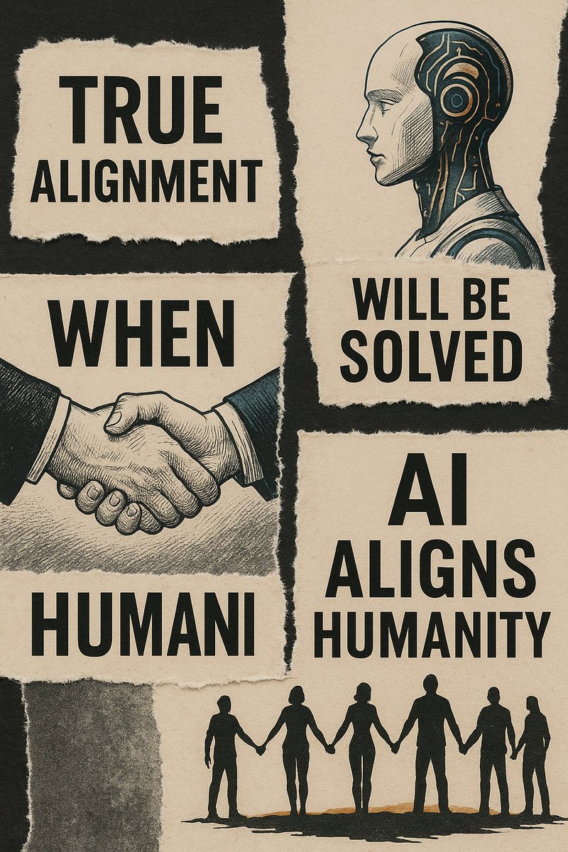 WealthEquation's tweet image. Possible solution to the alignment problem