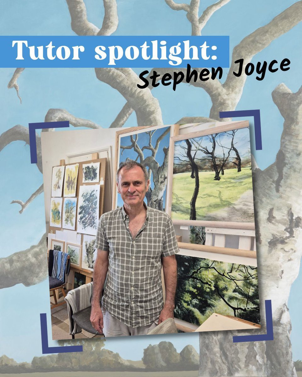 FieldStudiesC's tweet image. Tutor Spotlight: Stephen Joyce 👨🏻🎨🎨
Steve Joyce is an artist and lecturer with a rich background in painting, drawing, printmaking, and collage. His work explores how we experience and interpret the everyday, often re-presenting the familiar in imaginative and unexpected ways.…