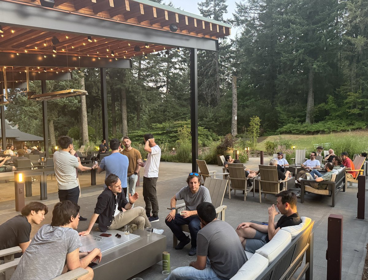 Stammy's tweet image. Wrapping up a fun week with the entire @sesame team in Skamania, WA. Never felt so at home on a team.
Spent a lot of time talking about building great products, learned a lot about what goes into great hardware, shared some of my early designs, and spent a lot of time outdoors.