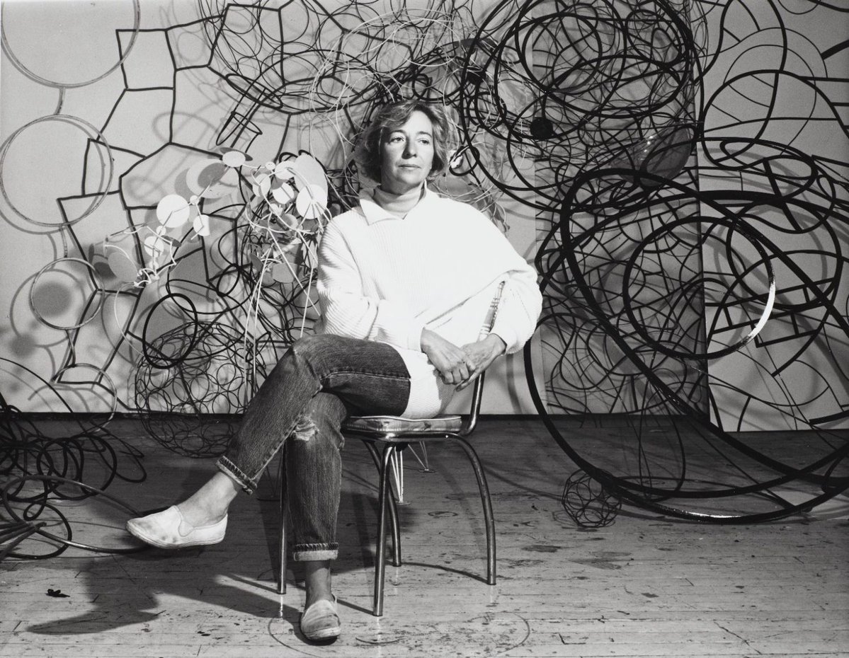 dreamwieber's tweet image. I got to study under Judy Pfaff in college, who was a pioneer of installation art as a medium (and a generally rad person).
To this day I think of something she said which is that great ideas typically come to you when you're working. So get in the studio and just get going.