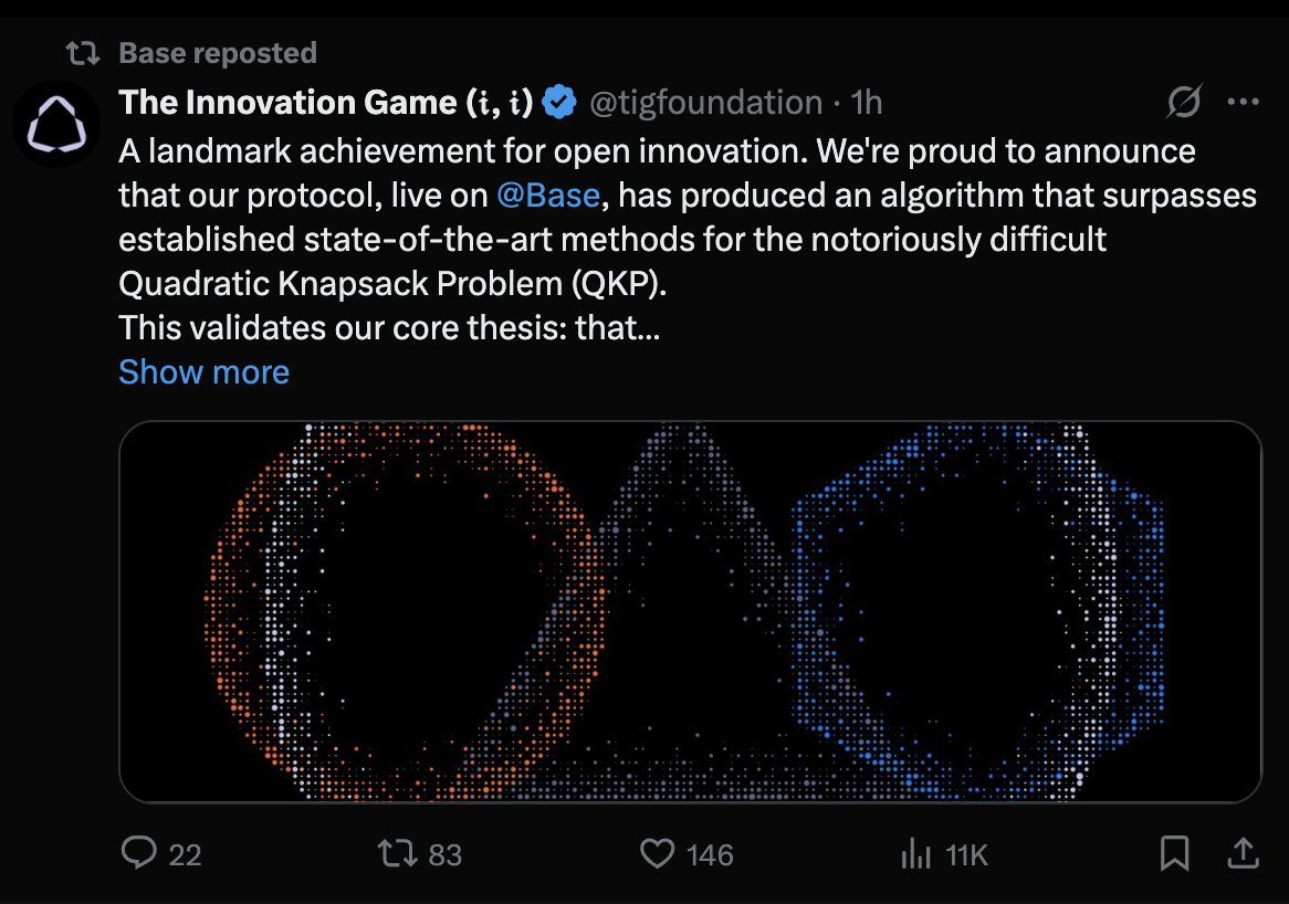 Everything_Alt's tweet image. Um so Base retweeted $TIG people will start to notice hope you don't notice to late