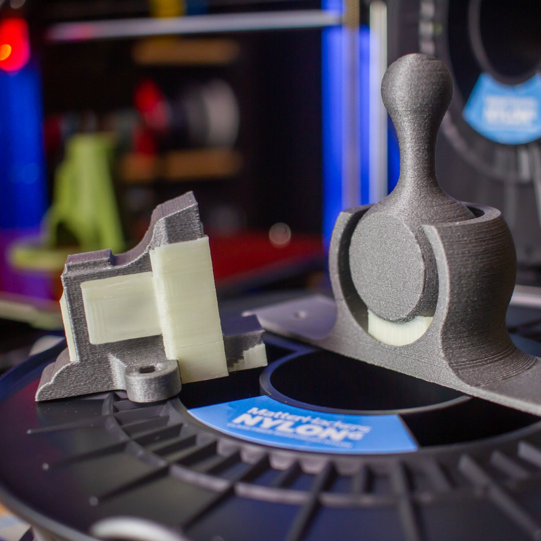MatterHackers's tweet image. NylonG is a strong, glass-filled nylon filament ideal for durable, heat-resistant parts in automotive, aerospace, and industrial uses; print dry with a hardened nozzle.
matterhackers.com/r/pItd2v
#MatterHackers