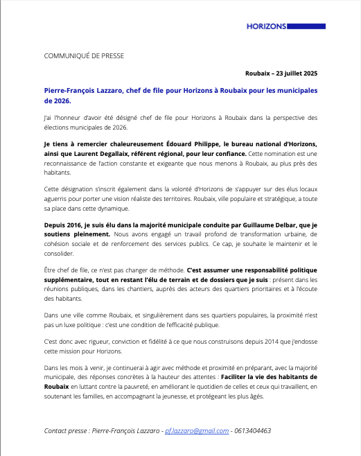 PF LAZZARO tweet media