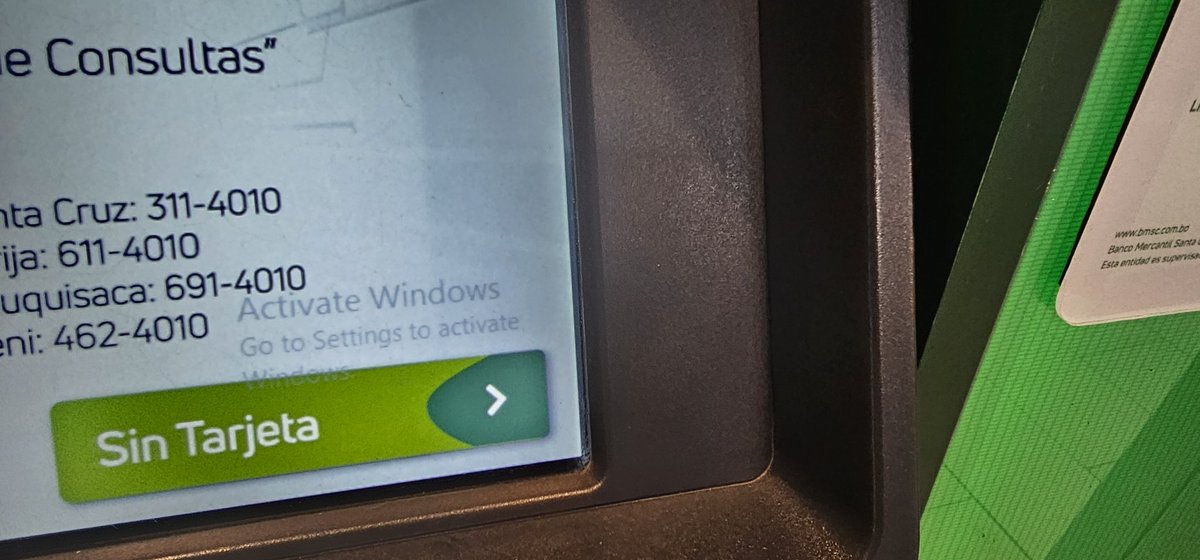 cadaverdegatito's tweet image. Será que al #BMSC no le da el cuero para pagar por software legal? #MercantilSantaCruz #BancoMercantilSantaCruz