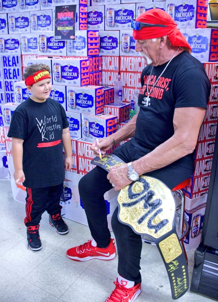 TheWWKid's tweet image. Hulk Hogan was the connection from my Grandpa to my Dad to me w/ Wrestling. My Grandpa took my Dad to WWF at MSG to see Hulk Hogan. Then my Dad and I started watching WWE together a few years ago. I met Hulk just 5 months ago, and those memories are what I'll choose to remember…
