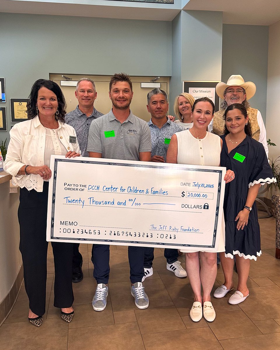 JeffRubys's tweet image. 💙✨ Jeff Ruby Foundation
We're honored to award a grant to DCCH Center for Children & Families in support of their Residential Foster Program 💙
DCCH provides a safe environment for children who have been removed from their homes due to extreme circumstances
@TheRealJeffRuby