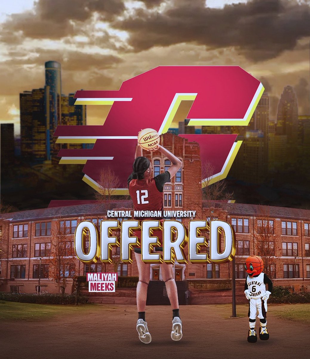 meeks_maliyah's tweet image. Blessed to receive a D1 offer from Central Michigan University. Thank you @CMUWBBall