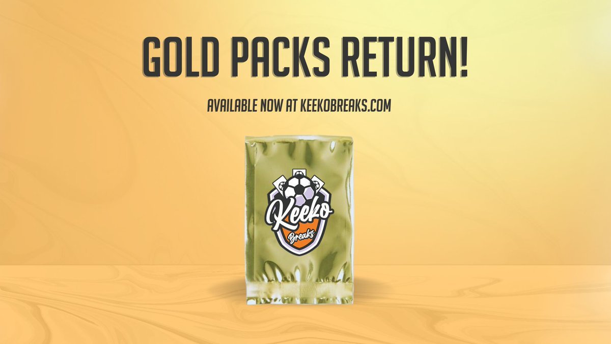⚽️ Gold Value Packs are back in stock! 😍

- 10 Cards, consisting of Inserts/SP &amp; More!
- Multiple $25 Gift cards!
- PSA 10 and low numbered Autos!
- 1 Hit Every pack Including Autos/Numbered/PSA Cards!

(Soccer Breaks returning very soon!)